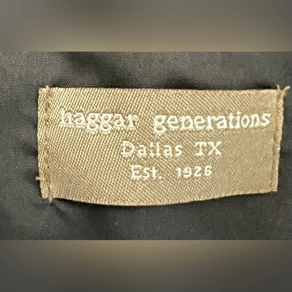 Haggar Men's Pleated Front Navy Blue Shorts Size 36. B1 - Picture 6 of 9